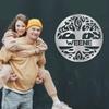 Spring Pet Products Personalized Family Name Tree of Life Indoor Outdoor Steel Wall Sign Metal Art Silver / 30" view 4