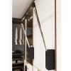 Floating Shelves Liftable Clothes Hanger Dormitory Clothes Bar, Adjustable Side Mounted Pull Down Closet Rod with Telescoping Handle and Mounting Hardware, Wall Mounting Industrial Wall Frame (Size : view 3