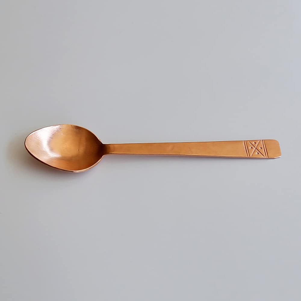 Pure Copper Handmade Spoon Copper Tableware Pure Copper Rice Spoon Copper Spoon Copper Small Spoon (Copper Spoon)
