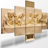 5 Pieces Jesus the Last Supper Wall Decor for Dining Room Religious Wall Decor Leonardo Da Vinci Last Supper Sculpture Wall Art Religious Gifts Christian Wall Art for Living Room Decor (70''Wx40''H) view 1