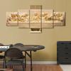 5 Pieces Jesus the Last Supper Wall Decor for Dining Room Religious Wall Decor Leonardo Da Vinci Last Supper Sculpture Wall Art Religious Gifts Christian Wall Art for Living Room Decor (70''Wx40''H) view 4
