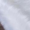 Heart Shaped Rug Faux Fur Sheepskin Rug Ultra Soft Modern Indoor Home Decor Area Rug Anti-Skid Carpet for Living Room Bedroom Sofa Nursery Shaggy Rugs,90x180cm,White view 3