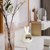 NABEIM Key Bowl for Entryway Catchall Tray Rabbit, Ceramic Valet Tray Catchall Jewelry Tray Dice Box Bedside Tray Key Phone Coin Change Watches Candy Holder Sundries Entryway Tray (Color : White) view 3