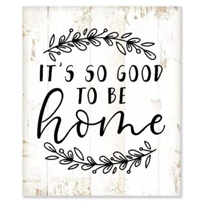 Aihesui Vintage Wood Signs Modern Farmhouse Wall Hanging Art Decoration It's So Good to Be Home Sign File Silhouette Cameo Plaque Use for Living Room Kitchen Batheroom Bedroom 10x12inch