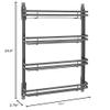 Rev-A-Shelf Large Flat Metal Door Mount Spice Rack, Standard view 3