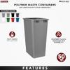 REV-A-SHELF 50 qt. Orion Gray Polymer Replacement Waste Container for Rev-A-Shelf Pullouts view 2