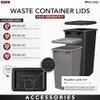 REV-A-SHELF 50 qt. Orion Gray Polymer Replacement Waste Container for Rev-A-Shelf Pullouts view 3