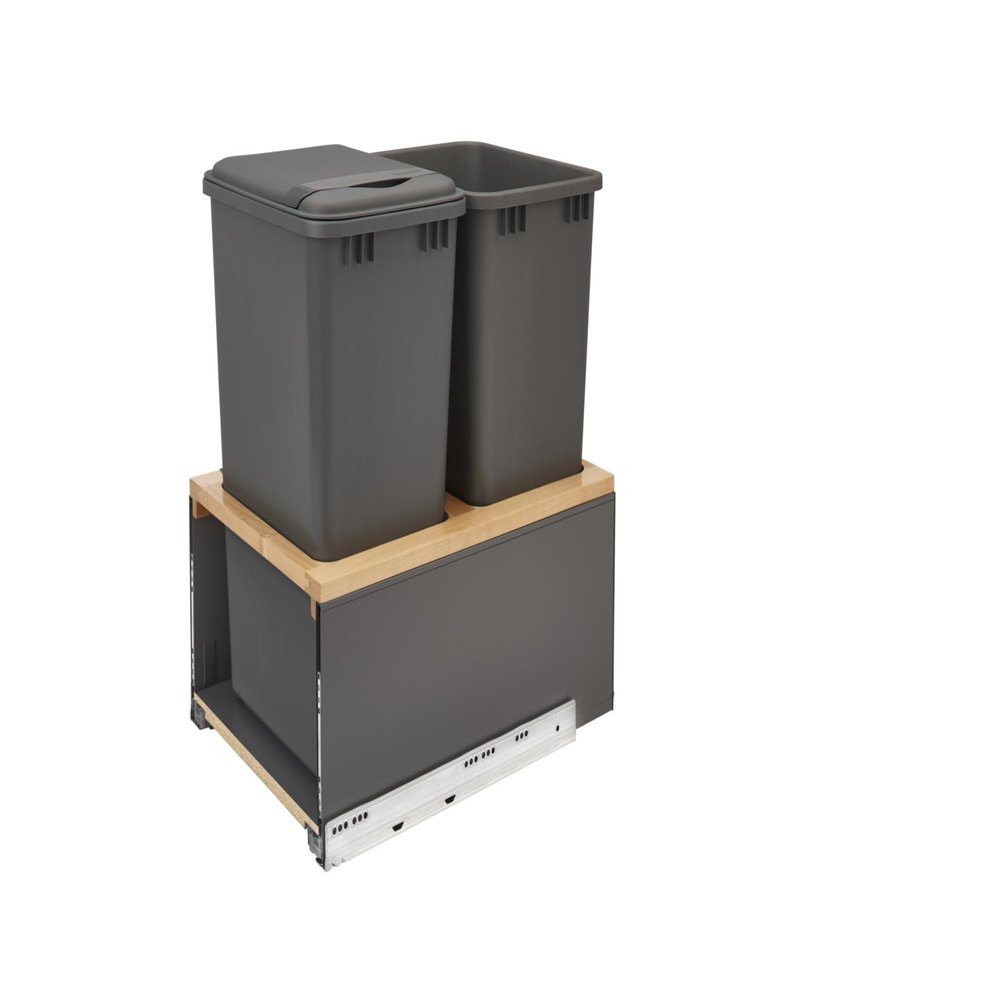 REV-A-Shelf Legrabox Pullout Double Waste Container for Full-Height Cabinets w/Soft-Close