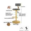 Barstools Bar ChairsBreakfast Dining Stoo Upholstered Counter Stool Rotating High stool Swivel Bar Stools degrees Velvet with Backs Flannelette seat 60-80 cm adjustment ( Color : G1 , Size : 2pcs ) view 3