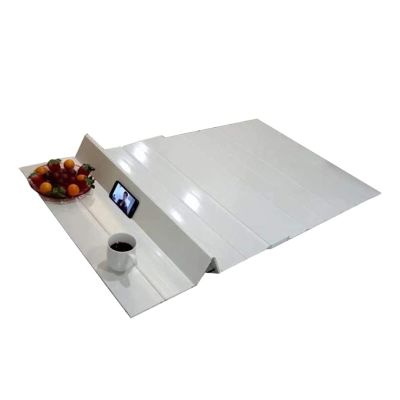 LYLFF Bathtub Tray, Bathtub Cover Anti-dust Folding Dust Board Bathtub Insulation Cover,Bath Lid,Shutter Bath Lid-White PVC Bathtub Insulation Board (Size : 155x80x0.7cm)
