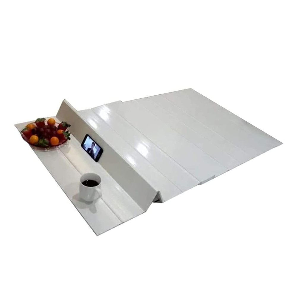 LYLFF Bathtub Tray, Bathtub Cover Anti-dust Folding Dust Board Bathtub Insulation Cover,Bath Lid,Shutter Bath Lid-White PVC Bathtub Insulation Board (Size : 155x80x0.7cm)