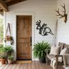 Hunting and Fishing Metal Wall Art | Deer and Bass Steel Wall Decor | Rustic Cabin, Lodge & Lake House Decoration | Outdoor Sportsman Metal Sign Gold / 30" view 2