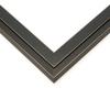 10x23 Frame Black and Gold Pinstripe Solid Wood Picture Frame Width 1.25 Inches | Interior Depth 0.5 Inches | Gessato Gold Modern Frame with UV Acrylic, Foam Board Backing & Hanging Hardware view 4