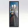 10x40 Frame Black Real Wood Picture Frame Width 1.25 Inches | Interior Frame Depth 0.5 Inches | Gessato White Modern Photo Frame Complete with UV Acrylic, Foam Board Backing & Hanging Hardware view 2