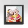 10x10 Frame Black and Gold Pinstripe Solid Wood Picture Frame Width 1.25 Inches | Interior Depth 0.5 Inches | Gessato Gold Modern Frame with UV Acrylic, Foam Board Backing & Hanging Hardware view 2