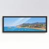 10x30 Frame Black and Gold Pinstripe Solid Wood Picture Frame Width 1.25 Inches | Interior Depth 0.5 Inches | Gessato Gold Modern Frame with UV Acrylic, Foam Board Backing & Hanging Hardware view 3