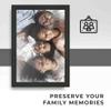 10x14 Frame Black and Gold Pinstripe Solid Wood Picture Frame Width 1.25 Inches | Interior Depth 0.5 Inches | Gessato Gold Modern Frame with UV Acrylic, Foam Board Backing & Hanging Hardware view 3