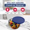 Replacement Lids for Pyrex Glass Food Storage Containers Round (2) for 7202-PC 1 Cup (3) for 7200-PC 2 Cup (2) for 7201-PC 4 Cup (2) for 7402-PC 6/7 Cup Red Blue view 4