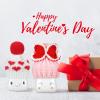 Skylety 4 Pieces Valentine's Day Marshmallow Mug Hats Crochet Mini Knitted Marshmallow Mug Topper for Home Kitchen Tiered Tray Decoration Valentines Coffee Cup Gift view 4