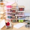 Cabilock 2pcs Stackable Transparent Plastic Shoes Storage Box Organizer for Closet Reinforced Design for Easy Access and Display view 2