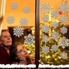46Pcs Plastic Snowflake Ornament Christmas Glitter Snowflake Hanging Christmas Tree Decorations with Silver Rope for Winter Decorations Tree Window Door Accessories (Silver) view 4