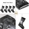 CUXWEOT Personalized Wolf Christmas Stocking Customize Name Xmas Socks for Family Holiday Decorations Gift 17.52 x 7.87 Inch view 4