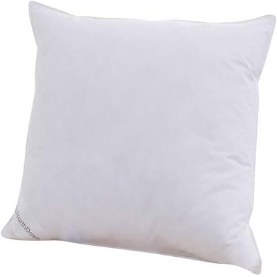 ArcticNorthDown Grey Goose Down Feather Pillows for Sleeping,100% Cotton Fabric for Side and Back Stomach Sleeper Queen Size White 1 Pack