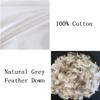 ArcticNorthDown Grey Goose Down Feather Pillows for Sleeping,100% Cotton Fabric for Side and Back Stomach Sleeper Queen Size White 1 Pack view 4