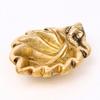 Indian Shelf 4 Piece Handmade Golden Brass Ganpati Leaf Oil Diya Lamps view 1