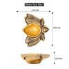 Indian Shelf 4 Piece Handmade Golden Brass Lotus Flower Festival Decoration Oil Diya Lamps view 4