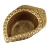 Indian Shelf 4 Piece Handmade Golden Brass Mango Shaped Gifting Oil Diya Lamps view 2