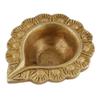 Indian Shelf 6 Piece Handmade Golden Brass Bud Shaped Decorative Border Oil Lamps Diya view 4