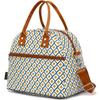 FlowFly Insulated Lunch Bag With Shoulder Strap for Women, Men, and Kids, Large and Reusable, Handle, Freezable Work and School Travel Tote and Meal Prep Organizer,Square view 1