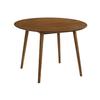 Armen Living Arcadia and Talulah 5-Piece Modern Fabric Dining Set in Gray/Walnut view 4