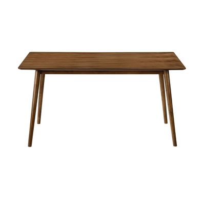 Armen Living Westmont 59" Rectangular Wood Dining Table in Walnut