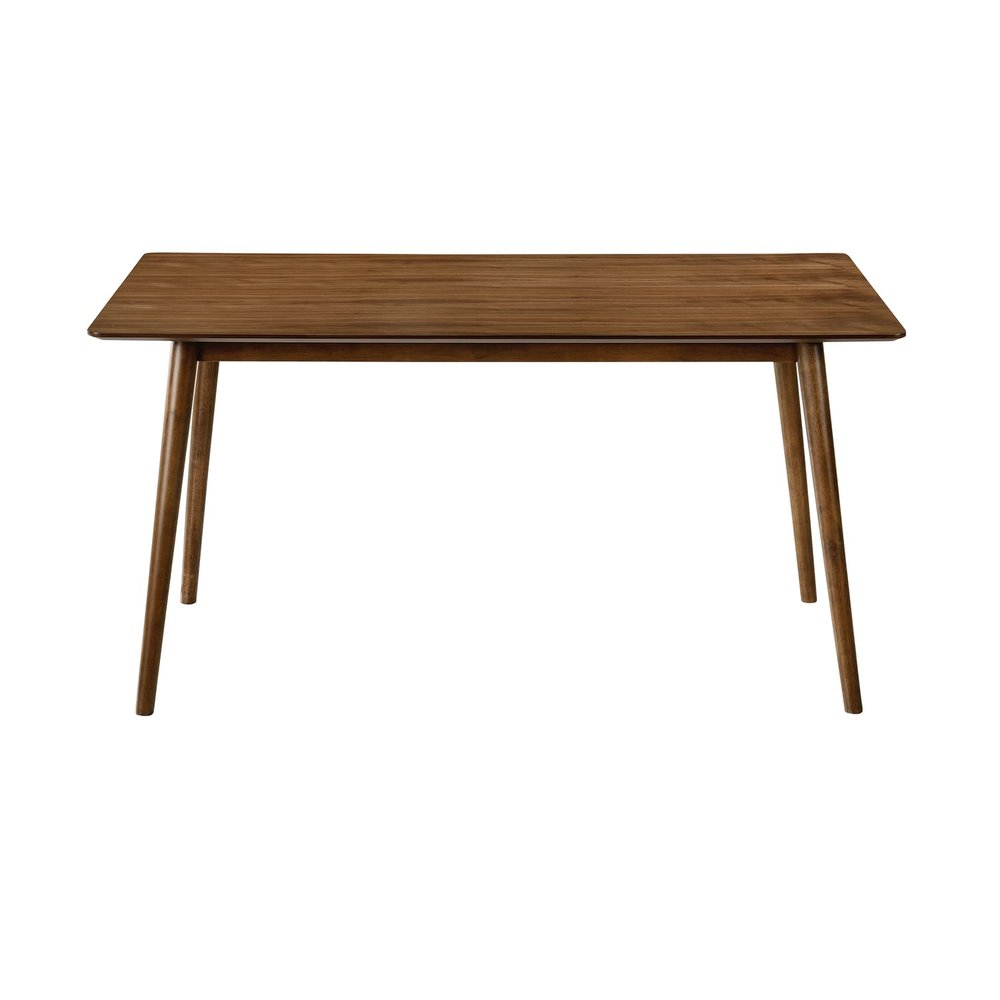 Armen Living Westmont 59" Rectangular Wood Dining Table in Walnut