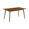Armen Living Westmont 59" Rectangular Wood Dining Table in Walnut view 4