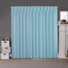 Blackout Double Pinch Pleated Window Curtain Panels Luxury Polyester Drapes for Bedroom with Full Blackout with Very Easy Hanging Option via Hook (Light Blue Solid, 72"x120", 1 Panel) view 1