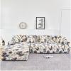 Stretch Sofa Slipcover for L-Shaped Sofa Cover, 2pcs Sectional Couch Covers Printed 2 3 4 Seater Furniture Protector for Living Room Pets Kids view 1