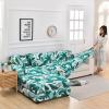 Stretch Sofa Slipcover for L-Shaped Sofa Cover, 2pcs Sectional Couch Covers Printed 2 3 4 Seater Furniture Protector for Living Room Pets Kids view 2