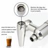 Dbgogo Nitro Tap Stout Faucet, All Stainless Steel Nitrogen Draft Beer Tower Cold Brew Nitro Kegerator Draught Keg Tap with Homebrew Standard Beer Faucet Handle view 3