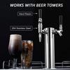 Dbgogo Nitro Tap Stout Faucet, All Stainless Steel Nitrogen Draft Beer Tower Cold Brew Nitro Kegerator Draught Keg Tap with Homebrew Standard Beer Faucet Handle view 4