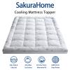 Mattress Topper King Size, Cooling Thick Breathable Viscose Made from Bamboo Mattress pad, Soft Quilted Fitted Mattress Cover with Down Alternative Fill (8-21Deep Pocket) view 2