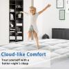 Mattress Topper King Size, Cooling Thick Breathable Viscose Made from Bamboo Mattress pad, Soft Quilted Fitted Mattress Cover with Down Alternative Fill (8-21Deep Pocket) view 4