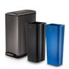 Home Zone Living 13 Gallon Slim Kitchen Trash Can, Black, 50 Liters Total view 1