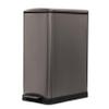 Home Zone Living 13 Gallon Slim Kitchen Trash Can, Black, 50 Liters Total view 4