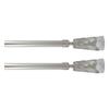 2 Pack Adjustable 3/4" Single Window Curtain Rod 50" to 82" Silver view 1