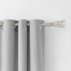 2 Pack Adjustable 3/4" Single Window Curtain Rod 50" to 82" Silver view 2