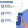 XL laphang Portable Bidet 500ml Blue Peri Bottle with Waterproof Pouch and Cap  PP + TPR, Leak Proof & Scratch Resistant Perineal Bottle for Postpartum Hemorrhoids Healing, Maternity Kit Essentials view 3