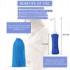 XL laphang Portable Bidet 500ml Blue Peri Bottle with Waterproof Pouch and Cap  PP + TPR, Leak Proof & Scratch Resistant Perineal Bottle for Postpartum Hemorrhoids Healing, Maternity Kit Essentials view 4